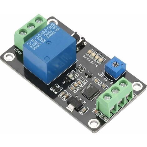 Relé de tiempo FOREHILL DC 24V - Temporizador de encendido/apagado con enclavamiento automático Super 555 (1/4)