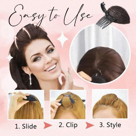 Stück Schwammpads für mehr Haarvolumen und -dichte, DIY-Haaraccessoire für die Stirnpartie mit Clipkamm (1/5)