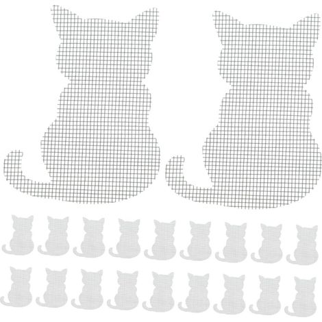 20 piezas de pegatinas para ventanas, kit de reparación de pantallas, cinta adhesiva para ventanas, kit de reparación de puertas, parches de pantalla, pegatinas lindas con agujeros pequeños (1/5)