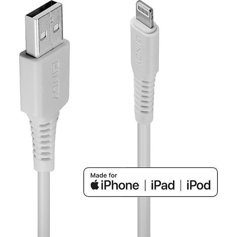 Lindy 31328 cable USB A blanco 3 metros