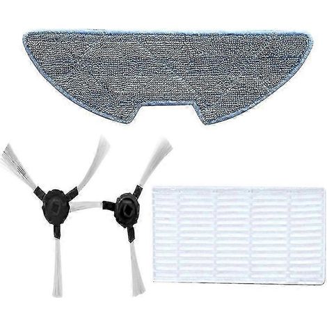 Filtre pour aspirateur Proscenic + chiffon de nettoyage + brosses latérales ( ) (1/5)