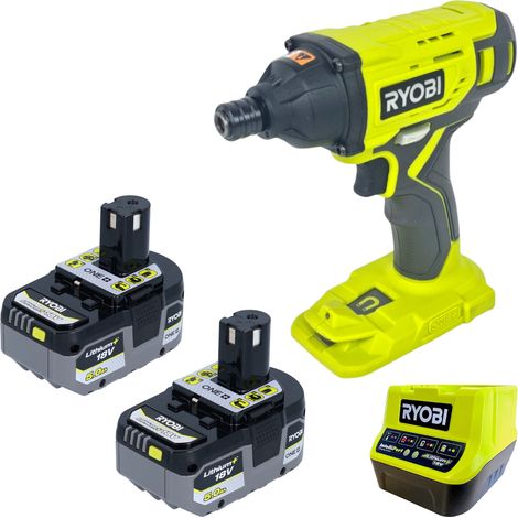Atornillador de impacto a batería RYOBI R18ID2-0 de 18 V, 200 Nm, 1/4" + 2 baterías de 5,0 Ah + cargador (1/5)