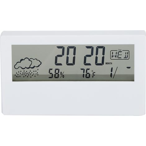 Alarm Clock LED Temperature and Humidity Digital Display Night Use Eye Protection Clock (1/5)