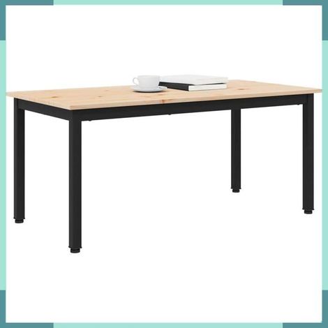 892765 Table basse Naturel 100 x 50 x 45 cm Bois de pin massif (1/5)