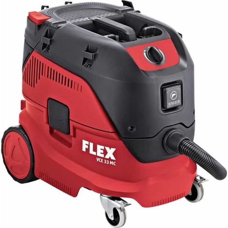 Flex – Aspirateur professionnel de sécurité 1200W – Dépression 25000 Pa – Capacité 30 L – Pour chantiers humides et poussières fines