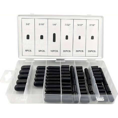 Kit de 80 tapones de vacío y tapones de goma para inyectores de combustible, apto para inyectores, colectores y coches.