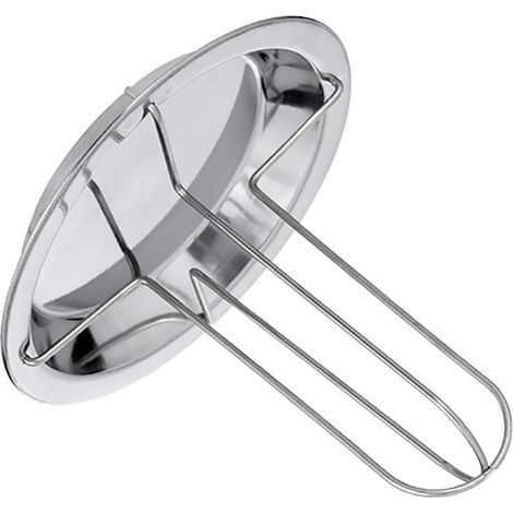 Support à poulet rôtissoire portable, détachable et pliable en acier inoxydable épais pour une utilisation en extérieur. (1/4)