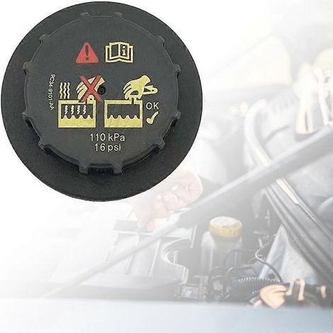 Bouchon de vase d'expansion de radiateur automobile durable pour F150, F250 et F550 (référence 9C3Z8101B). (1/4)