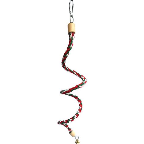 Oiseau Escalade Jouet/Coton Spirale -50cm (1/3)