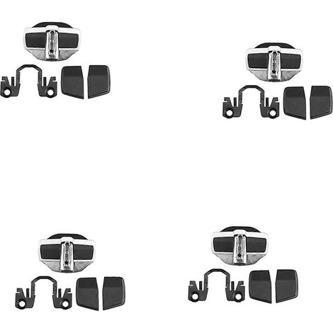 Juego de 4 hebillas de cerradura de puerta TRD para automóvil, cubiertas estabilizadoras mejoradas, pestillos, tope para Lexus-Toyota Series, eliminan el espacio anormal (1/5)