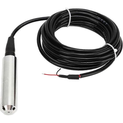 Transmetteur de niveau à enclenchement instantané, haute précision, sortie stable, courant de 4 à 20 mA, câble de 5 mètres, capteur de niveau d'eau, 24 V CC, plage de mesure de 0 à 3 mètres / 0 à 9,8 (1/4)
