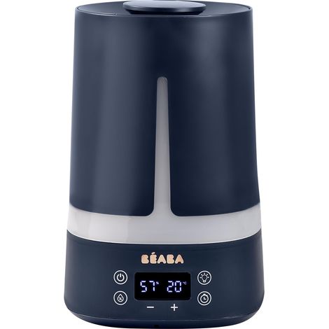 Humidificateur d'Air Chambre Bébé, 4L, 27h Diffusion Continue, Silencieux, Veilleuse 7 couleurs 3 niveaux luminosité, Buse 360°, 2 Modes, Ecran LED, Minuteur, Night blue (1/5)