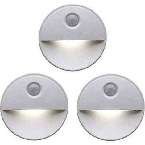 Veilleuse LED dtecteur de mouvement Teinte induisant le sommeil grce aux ampoules LED Fonctionnement sans fil Parfait pour les armoires de salle de bain, les escaliers et plus (1/5)