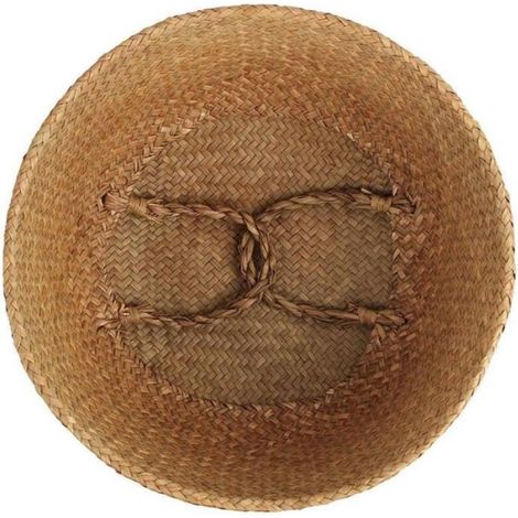 Panier de rangement Seagrass avec poignées Belly Plant Plant Organisateur pour la Buanderie Pique-Nique Salon Chambre (32x28cm) (1/3)