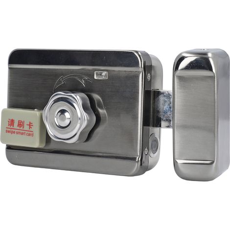 Système d'accès électronique sans clé pour serrure de porte télécommandée intelligente sans fil avec lecteur de carte d'identité (1/5)