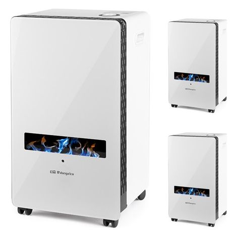 Suinga – Poêle à gaz flamme bleue 3800W – Façade en verre trempé – Système de sécurité triple – Allumage piézoélectrique – Adapté butane propane (1/5)