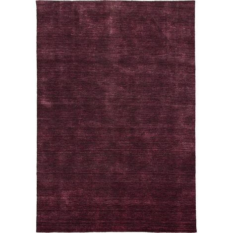 Tapis Loribaft tissé Tapis Tomas - Tapis en laine - 160x90cm, Rectangular - 100% Laine vierge - Tissé main - Violet clair (1/5)