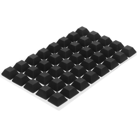 Lot de 40 patins en caoutchouc auto-adhésifs noirs pour meubles, (1/5)