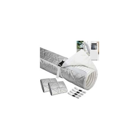 Lot de 2 housses de protection pour tuyaux de climatisation portables - 150 x 50 cm (1/5)
