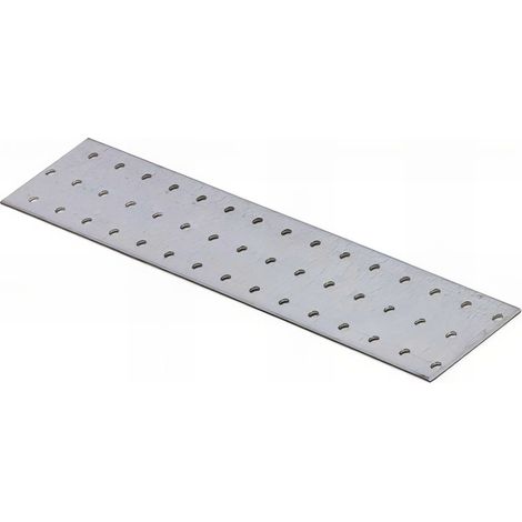 Plaque perforée galvanisée - 60 x 300 x 2,0 mm (1/3)