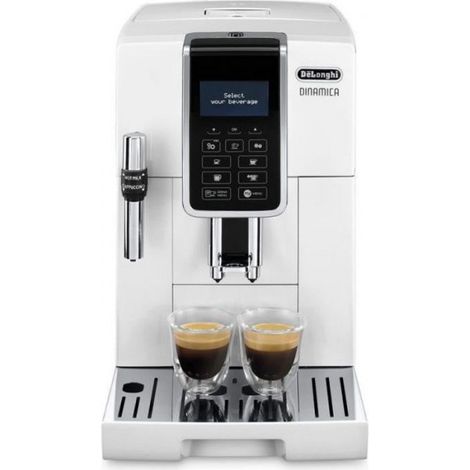 Machine a Cafe  expresso automatique avec broyeur - DELONGHI Dinamica ECAM350.35.W - Buse vapeur - 15 bar -  grains - Bla