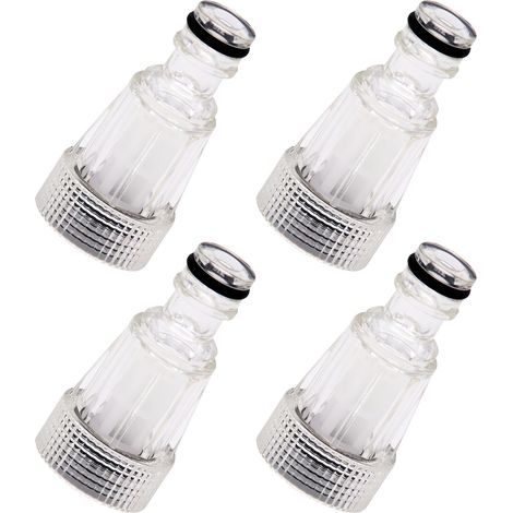 4 Pièces Filtres de l'eau pour Nettoyeur Haute Pression, Filtre à Eau pour Tuyau d'arrosage, Pompe, Jardin, Accessoires pour Nettoyeurs Haute Pression (1/5)