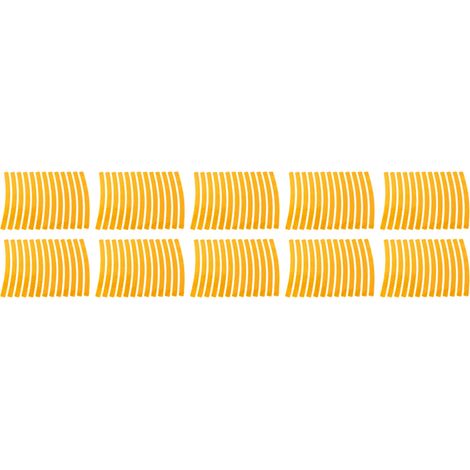 Lot de 10 autocollants de protection pour vélo, déco personnalisée, résistants à l'usure, anti-rayures pour cadre et chaîne, jaune (1/5)