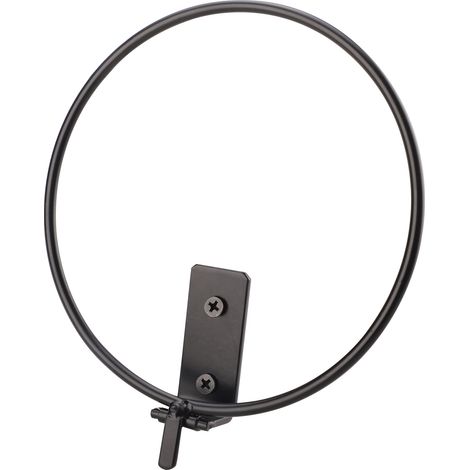 [Support pour plantes] en métal, modèle 4" / 6" / 8" - Couleur noir - Idéal pour patio, porche, balcon, usage bureau ou maison (1/5)