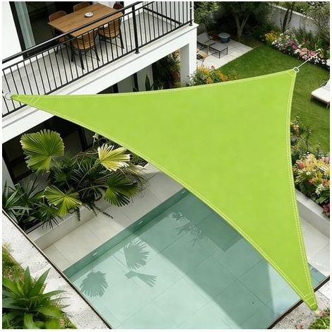 Dreieckige Markise, 1,6 x 1,6 x 1,6 m, dreieckiges Sonnensegel, dreieckiger Sonnenschutz, dreieckiges Sonnensegel, atmungsaktives dreieckiges Segeltuch, für Garten, Terrasse, Außenbereich, Camping (1/5)