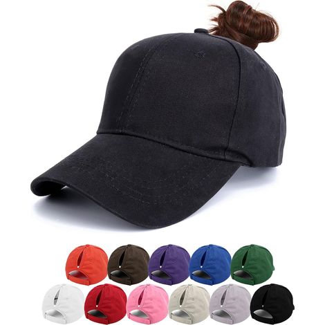 Casquette queue de cheval ajustable pour femme protection solaire pour sport et activités extérieures (1/5)