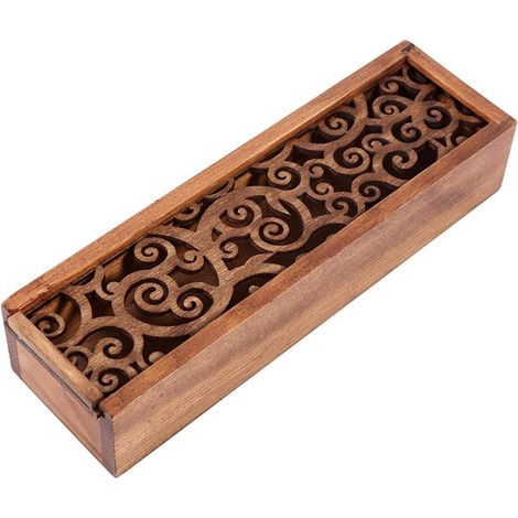 Types of Wooden Pencil Cases, Office Stationery Storage Organizer for Student, School, and Office Use (A) (1/5)