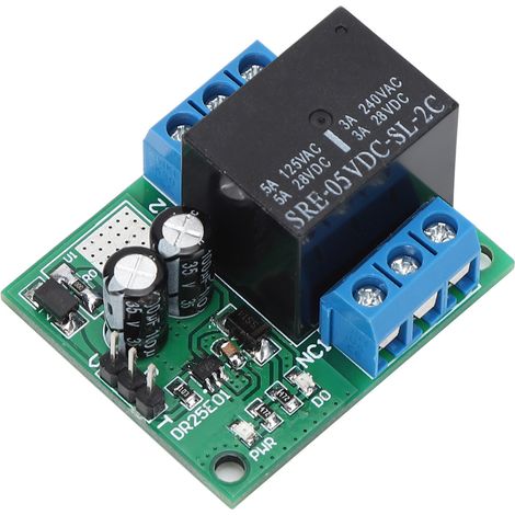 Module relais DPDT DR25E01, bipolaire, bidirectionnel, bistable, autobloquant (5 V CC) (1/5)