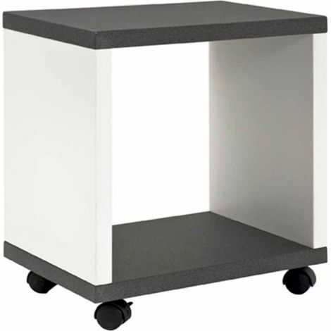 Table d'Appoint Desserte "Granit" 48cm Blanc