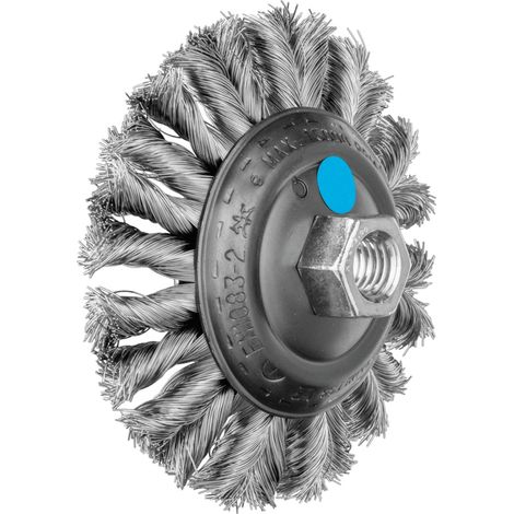 PFERD TOOLS COMBITWIST Kegelbürste gezopft KBG Ø 115x15 mm M14 Edelstahl-Draht-Ø 0,35 mm Winkelschleifer (1) (1/5)