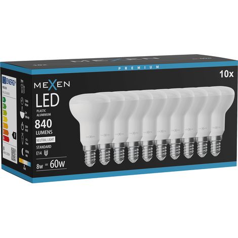 Mexen Nova 10x Ampoule LED E14, R50, 8W, Neutre - 4000K, 840 lm - L103-E14-0840-01x10 (1/3)