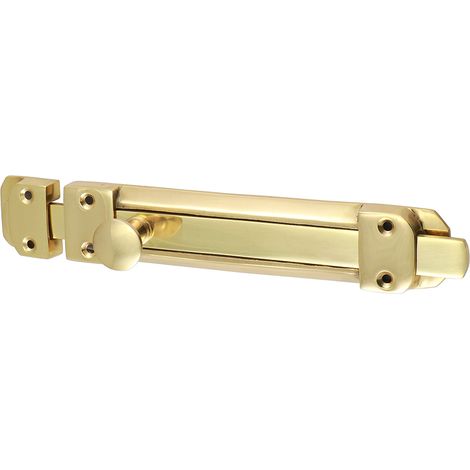 TIMCO Contract Flat Section Bolt Polished Brass - 210 x 35mm