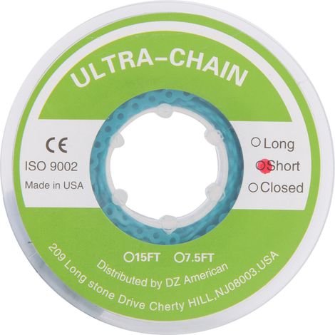 Élastique orthodontique vert pour chaîne dentaire - Accessoire de soins dentaires (1/5)