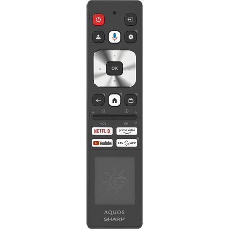 Sharp Sunremo AN2303-2024-GTV-S Telecomando Solare Universale per Smart TV (1/4)