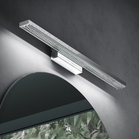 Spiegelleuchte 60cm LED Badlampe Spiegellampe, 6000K Badezimmer Lampe LED Wandleuchte Chrom 14W Leuchtschein