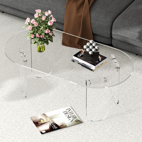 Clear Acrylic Coffee Table