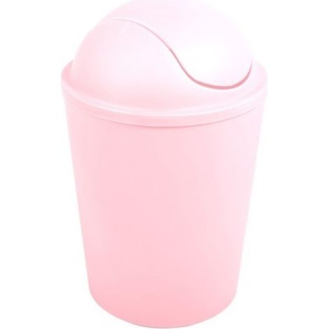Poubelle à bascule AKO 5,5L Rose Pastel MSV