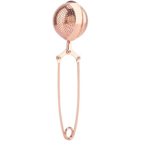 Filtre à thé en maille pour infuseur à thé, filtre à théière en forme de boule réutilisable en acier inoxydable portable avec poignée (5 cm)