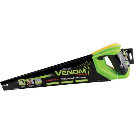 Draper Venom® Double Ground 500mm (20-inch) Handsaw Set – 3-Piece Professional Cutting Tool Kit (1/5)