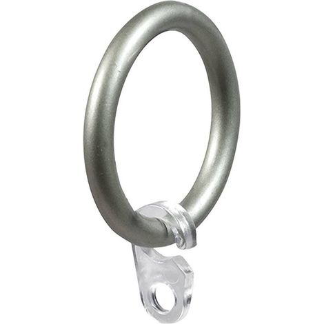 ANELLO PER SCORRITENDA col. nichel - Ø 20 mm cf. 8 pz