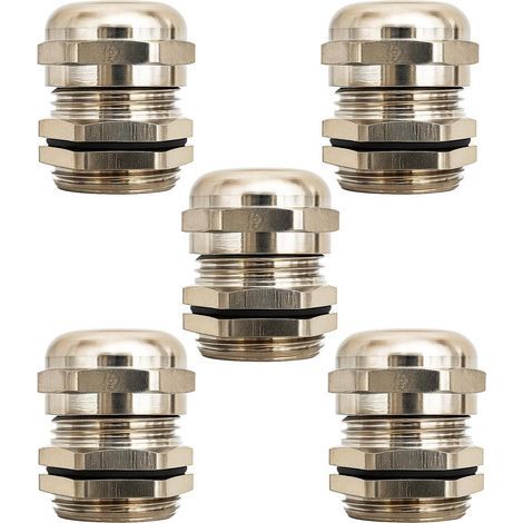 PG11 Metallkabelverschraubung, wasserdicht, 5-10 mm, vernickeltes Kupfer, M181,5 für industrielle Verkabelung (1/5)