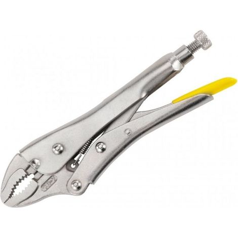 1 PCS 125mm Vice Grip Pliers with 42mm Jaw - Machined and Hardened Jaws for Extra Strength - Locking Lever - Adjustable Clamping Force Via Wheel