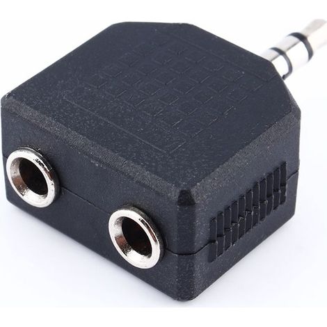 Adaptateur Double Prise Jack 3.5mm pour Casque et Écouteurs - Diviseur Audio 1 vers 2 (1/5)