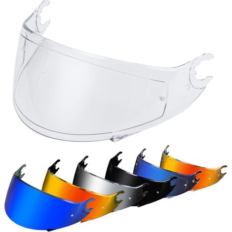 Helmet Visor for D-Skwal D-Skwal 2 Spartan – Tinted Visor Motorcycle Helmet Replacement Accessories (Transparent) (1/5)