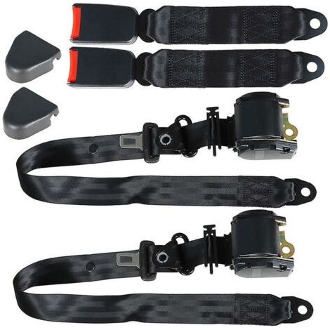 Pair Ceinture de sécurité à trois points entièrement automatique pour camion de voiture ceinture de sécurité universelle rétractable automatique ceinture de sécurité pour conducteur (1/5)