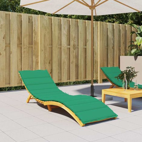 vidaXL Cuscino per Lettino Verde 200x50x3 cm in Tessuto Oxford (1/5)